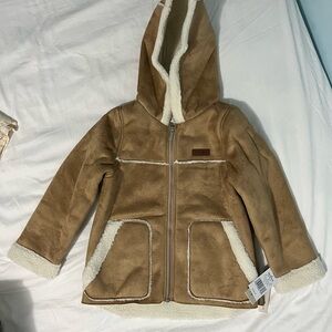 Koolaburra Kids Tan Jacket with Cream Trim